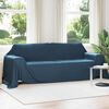vidaXL Cobertores de Sof&aacute; 6 pcs Azul Marinho 350 x 270 cm L&atilde;