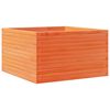 vidaXL Vaso/floreira de jardim 80x80x45,5 cm pinho maci&ccedil;o castanho mel