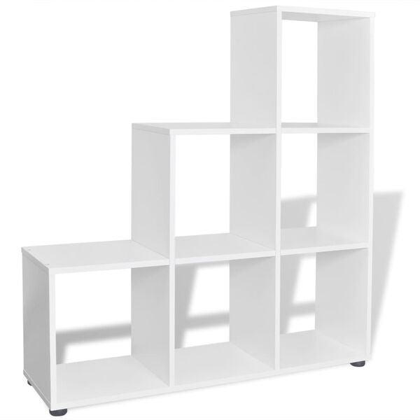 vidaXL Estante escada/prateleira 107 cm branco