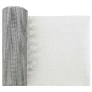 vidaXL Tela de Malha 20 x 500 cm 18 mesh A&ccedil;o Inoxid&aacute;vel 304 Prateado