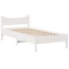 vidaXL Cama sem colch&atilde;o 75x190 cm madeira de pinho maci&ccedil;a branco