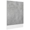vidaXL Painel m&aacute;quina lavar lou&ccedil;a 45x3x67cm derivados madeira cinzento