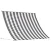 vidaXL Toldo Antracite e Branco 200 x 150 cm
