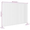 vidaXL Cabeceira de parede 159,5x3x110 cm pinho maci&ccedil;o castanho-mel