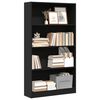 vidaXL Estante 80x24x143 cm derivados de madeira preto