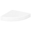 vidaXL Prateleiras de canto flutuantes 4 pe&ccedil;as branco alto brilho 25x25x3,8 cm MDF