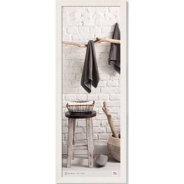 Walther Design Moldura Home 30x90 cm branco polar