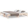 vidaXL Estrutura sof&aacute;-cama de puxar 90x190 cm pinho maci&ccedil;o