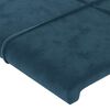 vidaXL Cabeceiras azul-escuro 180x5x78/88 cm veludo