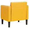 vidaXL Poltrona com apoio de bra&ccedil;os 54cm tecido corduroy amarelo-claro