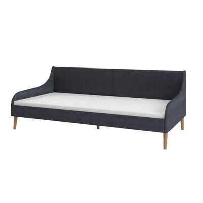 vidaXL Estrutura de sofá-cama em tecido cinzento escuro
