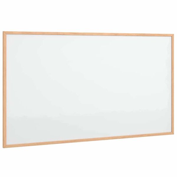 vidaXL Quadro branco magn&eacute;tico com estrutura em madeira de pinho maci&ccedil;o 100x55 cm