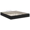 vidaXL Estrutura de Cama Ottoman Carvalho Preto 203 x 160 x 25 cm