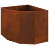 vidaXL Vaso de Canto Ferro Enferrujado 60 x 60 x 50 cm A&ccedil;o corten