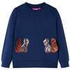 Sweatshirt para crian&ccedil;a azul-marinho 140