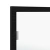 vidaXL Espelho de banheiro LED Carvalho Preto 100 x 8,5 x 37 cm Vidro