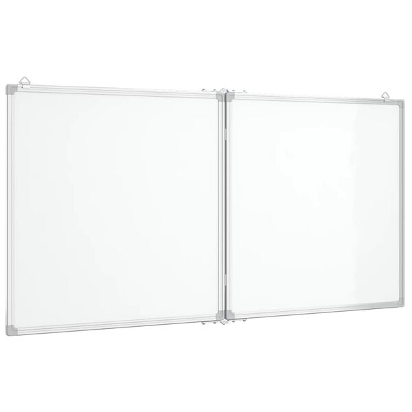 vidaXL Quadro branco magn&eacute;tico dobr&aacute;vel 120x60x1,7 cm alum&iacute;nio