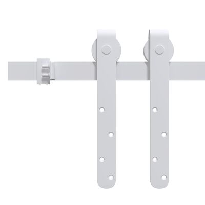 vidaXL Mini kit para armário deslizante aço carbono 183 cm branco