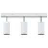vidaXL Foco de teto com holofotes Branco 38 x 5,5 x 16,5 cm Metal