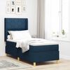 vidaXL Cama Box com colch&atilde;o Azul 80 x 200 cm tecido