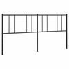 vidaXL Cabeceira de cama 193 cm metal preto
