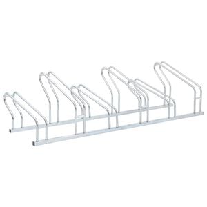 vidaXL Suporte independente para 6 bicicletas a&ccedil;o galvanizado