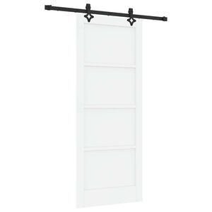 vidaXL Porta Deslizante ORKDAL 83 x 202 cm Madeira de Pinho Maci&ccedil;a