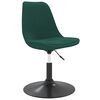vidaXL Cadeiras de jantar girat&oacute;rias 6 pcs veludo verde-escuro