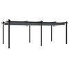 vidaXL Gazebo de jardim com teto retr&aacute;til 3x6 m alum&iacute;nio antracite