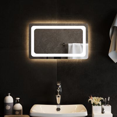 vidaXL Espelho de casa de banho com luzes LED 50x30 cm