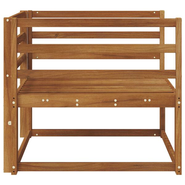 vidaXL Sof&aacute; M&eacute;dio Externo Madeira S&oacute;lida de Ac&aacute;cia Natural