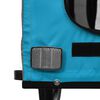 vidaXL Reboque bicicleta p/ animais tecido oxford/ferro azul/cinza