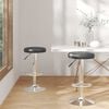 vidaXL Bancos de bar 2 pcs couro artificial preto