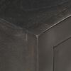 vidaXL Mesa de cabeceira 40x30x50 cm mangueira maciça preto e dourado