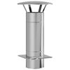 vidaXL Extens&atilde;o de Chamin&eacute; Prateado 35 x 35 x 65 cm A&ccedil;o inoxid&aacute;vel