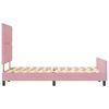 vidaXL Cama Box com cabeceira Rosa 120 x 190 cm Veludo