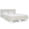 vidaXL Estrutura de cama 140x200 cm vime genu&iacute;no cinzento