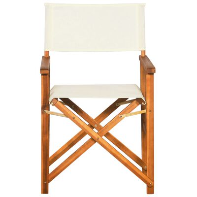 vidaXL Cadeiras de realizador 2 pcs madeira de acácia sólida