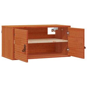 vidaXL Arm&aacute;rio de Parede com prateleira Marrom Cera 60 x 30 x 30 cm