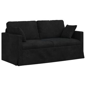 vidaXL Sof&aacute; Preto 158 x 78 x 80 cm Veludo