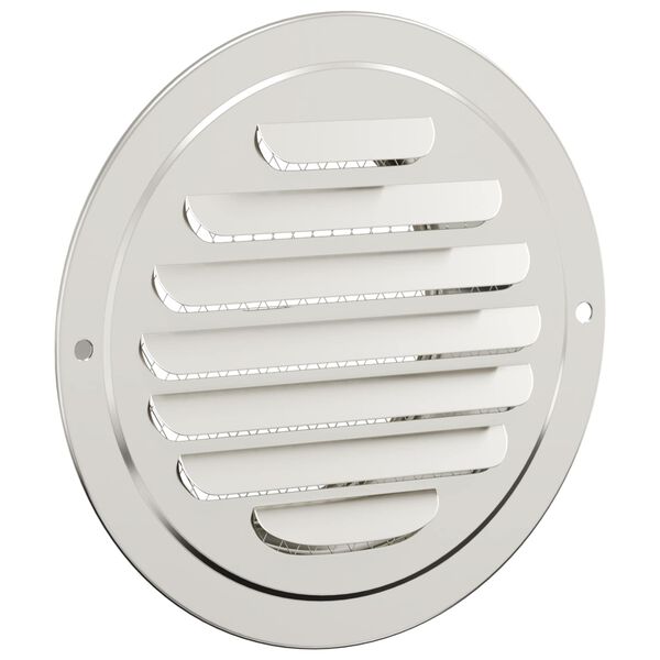 vidaXL Tampas de ventila&ccedil;&atilde;o de ar 4 pcs Prateado 80 mm A&ccedil;o inoxid&aacute;vel
