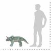 vidaXL Brinquedo de montar dinossauro triceratops peluche verde XXL