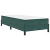 vidaXL Cama Box com colch&atilde;o Verde Escuro 90 x 190 cm tecido