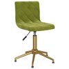 vidaXL Cadeiras de jantar girat&oacute;rias 4 pcs veludo verde-claro