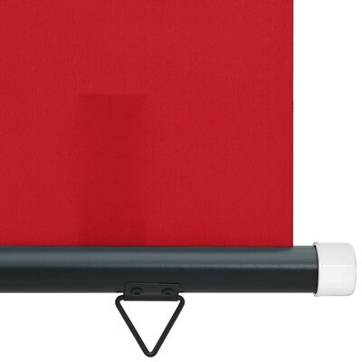 vidaXL Toldo lateral para varanda 165x250 cm vermelho