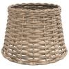 vidaXL Abajur de teto &Oslash;25x17 cm vime castanho