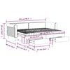 vidaXL Sof&aacute;-cama c/ gavet&atilde;o e gavetas 80x200cm veludo verde-escuro