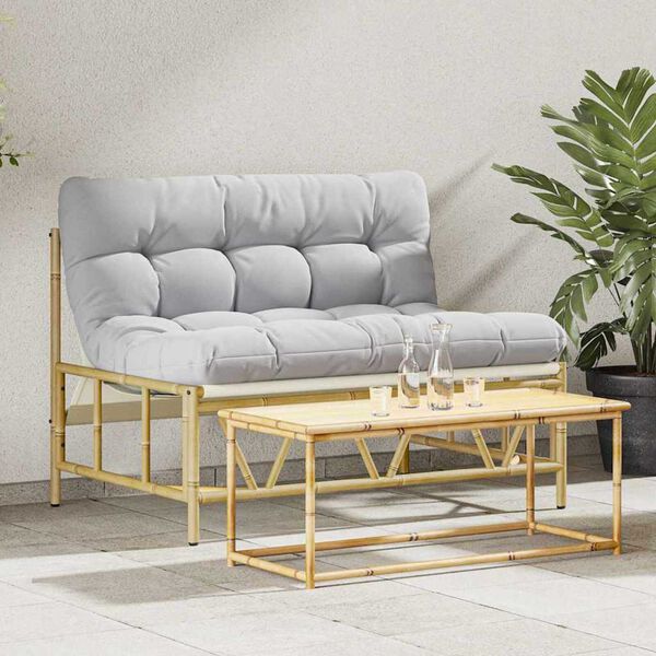 vidaXL Banco de jardim Cinzento-claro 110 x 75 x 71 cm A&ccedil;o