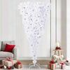vidaXL &Aacute;rvore de Natal Artificial com 300 LEDs Branco 240 cm PVC e A&ccedil;o