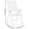 vidaXL 7 pcs conjunto de jantar para jardim 180x90x75 cm madeira de ac&aacute;cia maci&ccedil;a